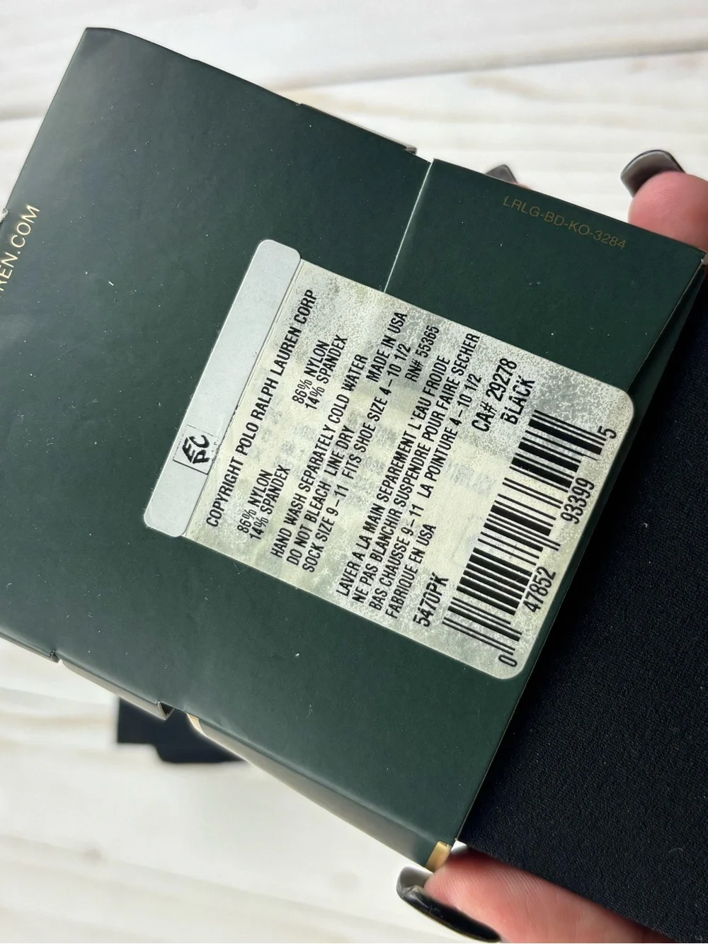 Brand New! Lauren Ralph Lauren Trouser Socks Sock Size 9-11